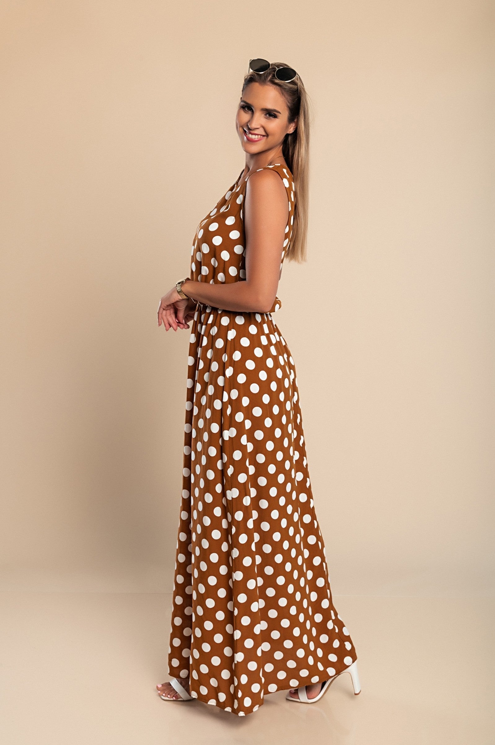 Lyna - Polka Dot Maxi Dress