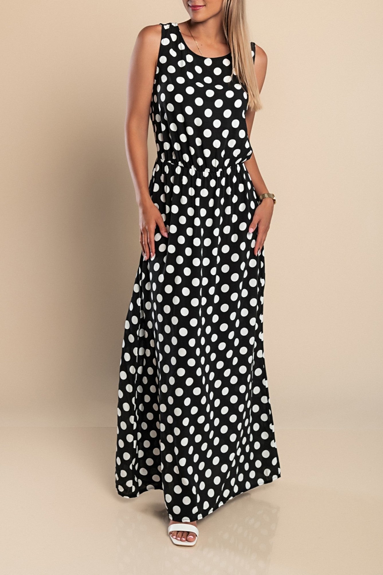 Lyna - Polka Dot Maxi Dress
