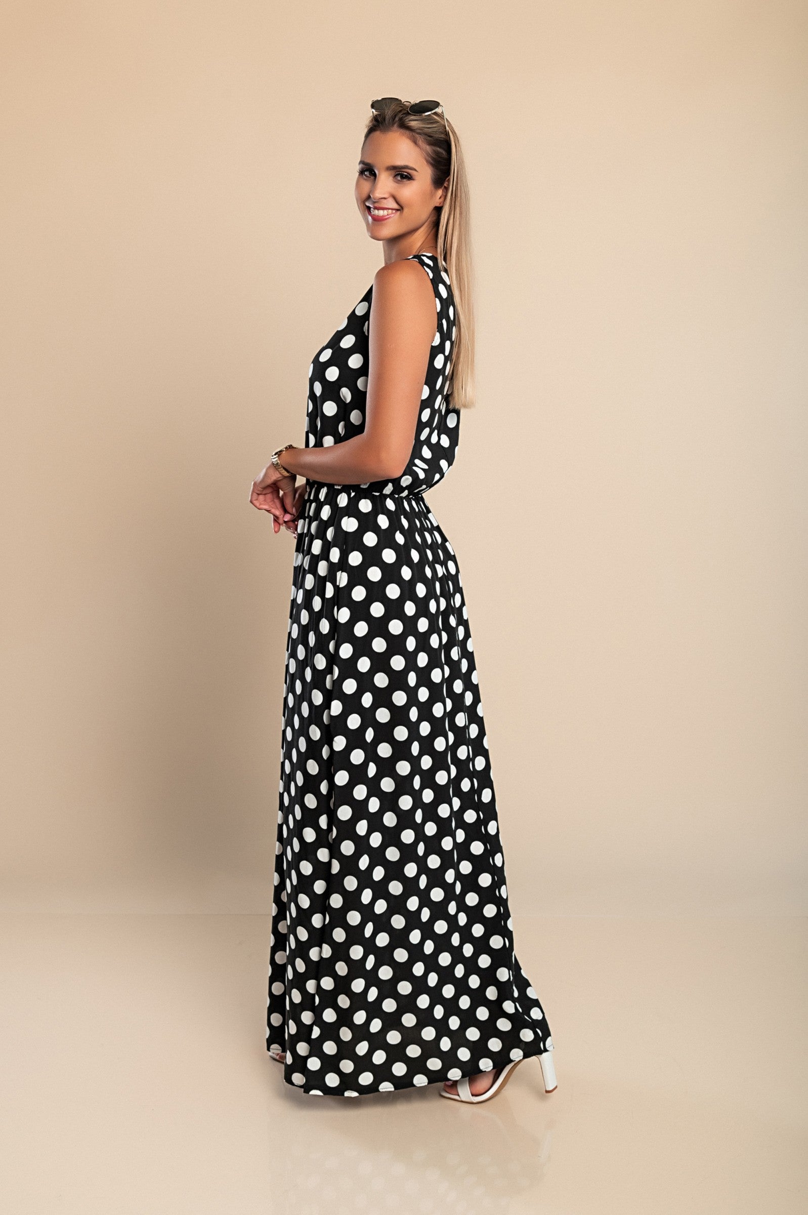 Lyna - Polka Dot Maxi Dress