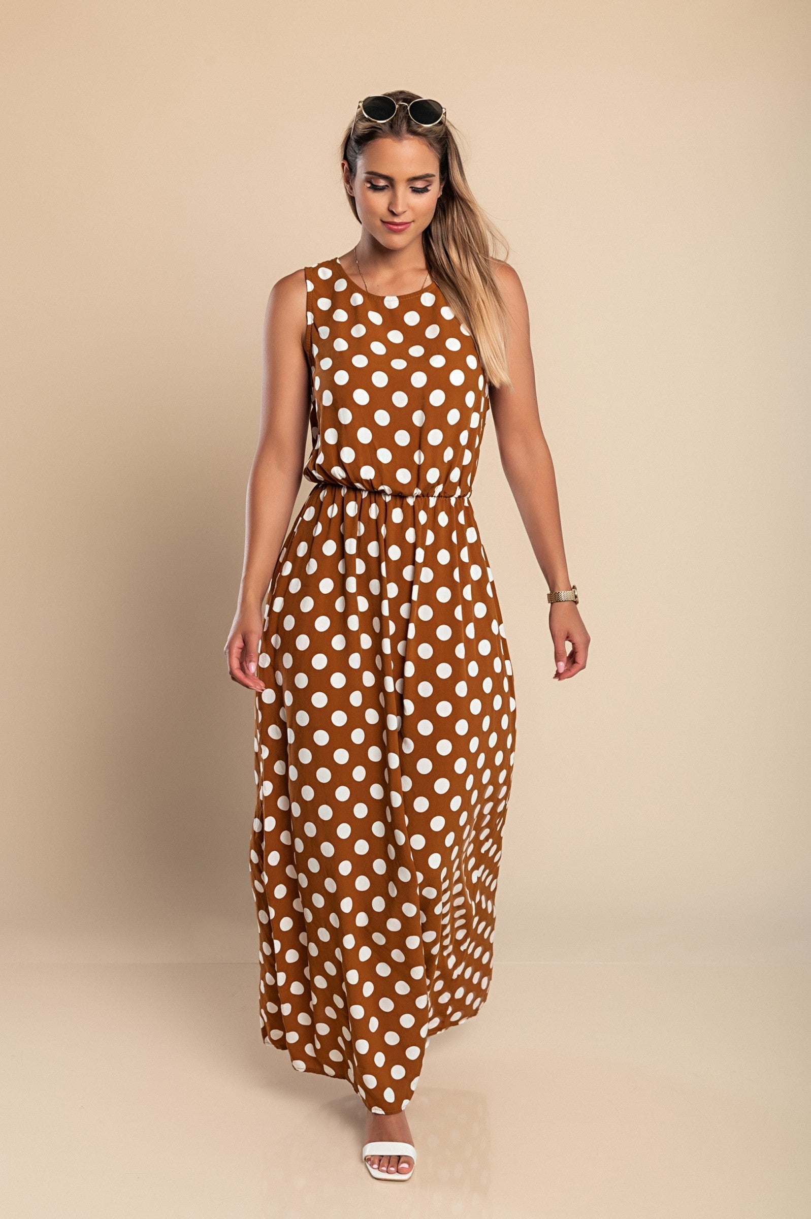 Lyna - Polka Dot Maxi Dress