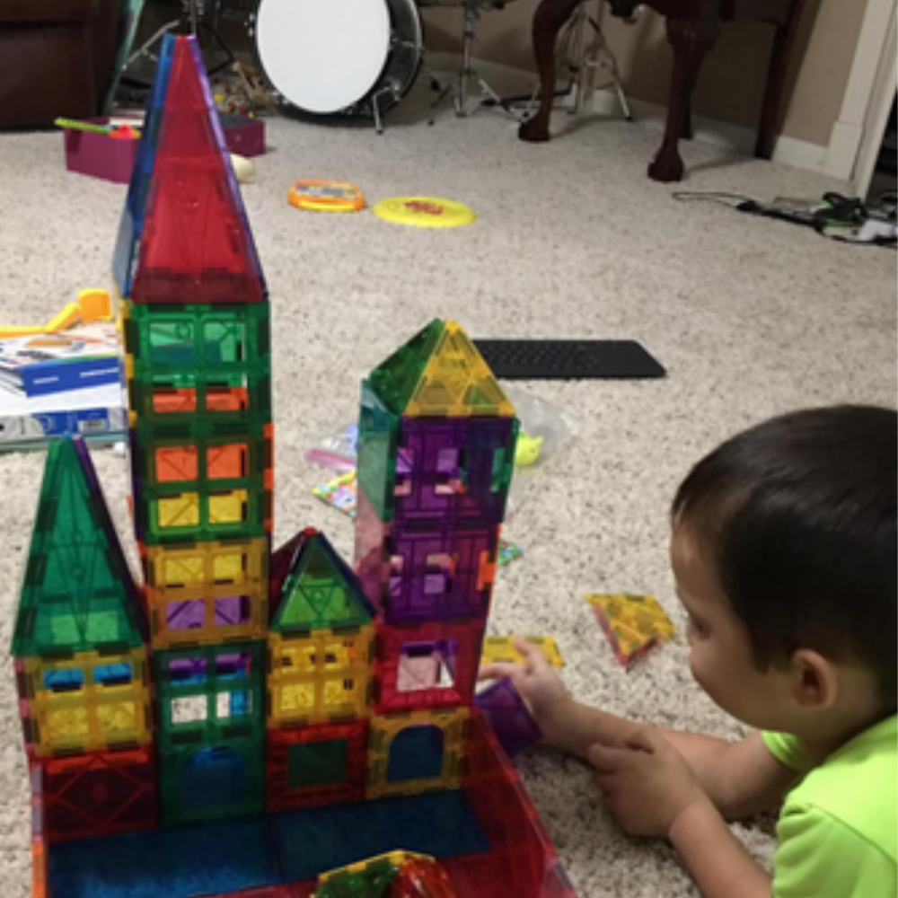 Magnetic building blocks (60 pieces) | Stimulate Creativity &amp; Imagination