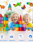 Magnetic building blocks (60 pieces) | Stimulate Creativity & Imagination