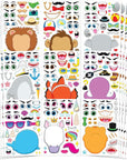 Make-a-Face Sticker Sheets (36 pieces) | Unleash your Creativity!