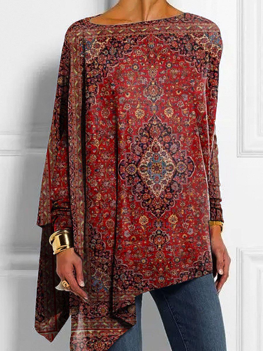 Mare - Stylish Top with Boat Neck and Long Flowing Sleeves