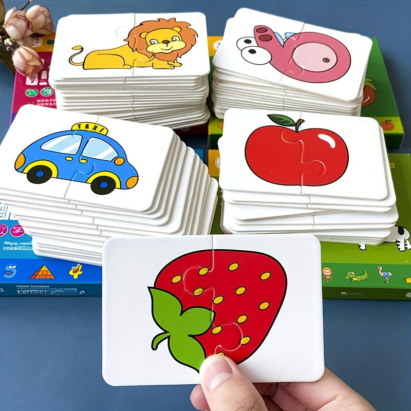 MatchCards - Animal and Fruit Theme Flash Cards for Children