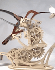 Mechanical 3D Wooden Hummingbird