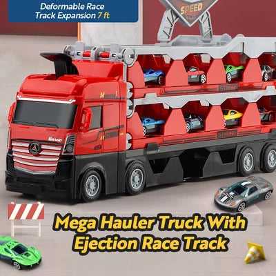 Mega Hauler Lorry with Detachable Race Track