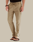 Men's Casual Loose-Fitting Summer Trousers with Elastic Waist - Mateo
