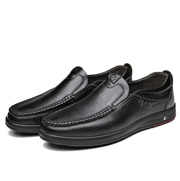 Men's Genuine Leather Slip-On Shoes
