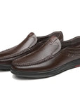 Men's Genuine Leather Slip-On Shoes