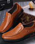 Men's Genuine Leather Slip-On Shoes