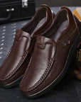 Men's Genuine Leather Slip-On Shoes