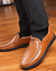 Men's Genuine Leather Slip-On Shoes