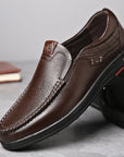 Men's Genuine Leather Slip-On Shoes
