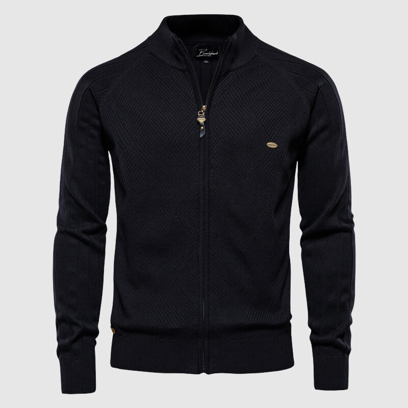 Men's zip-up cardigan - Cotton - Zyan