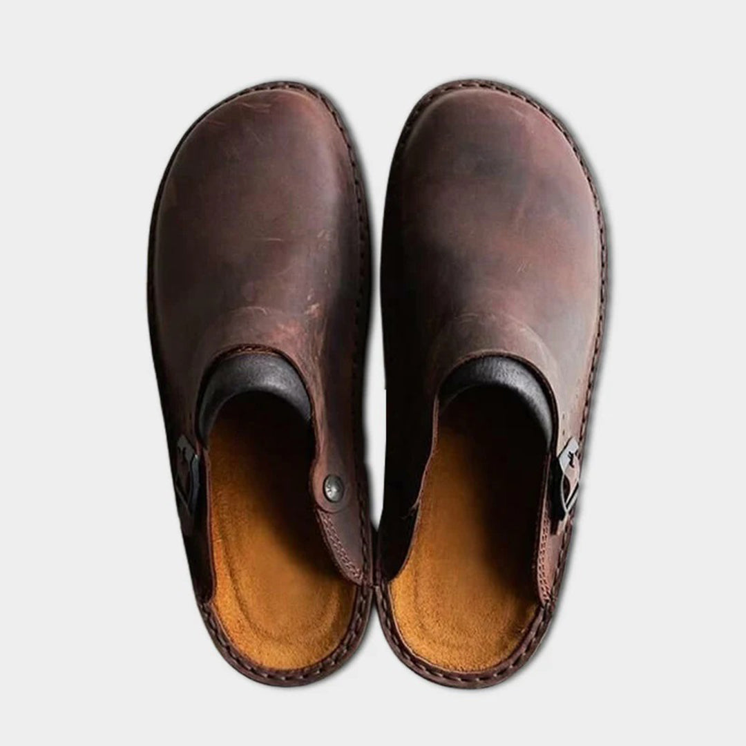 Mico - Luxe Leather Slippers for Men