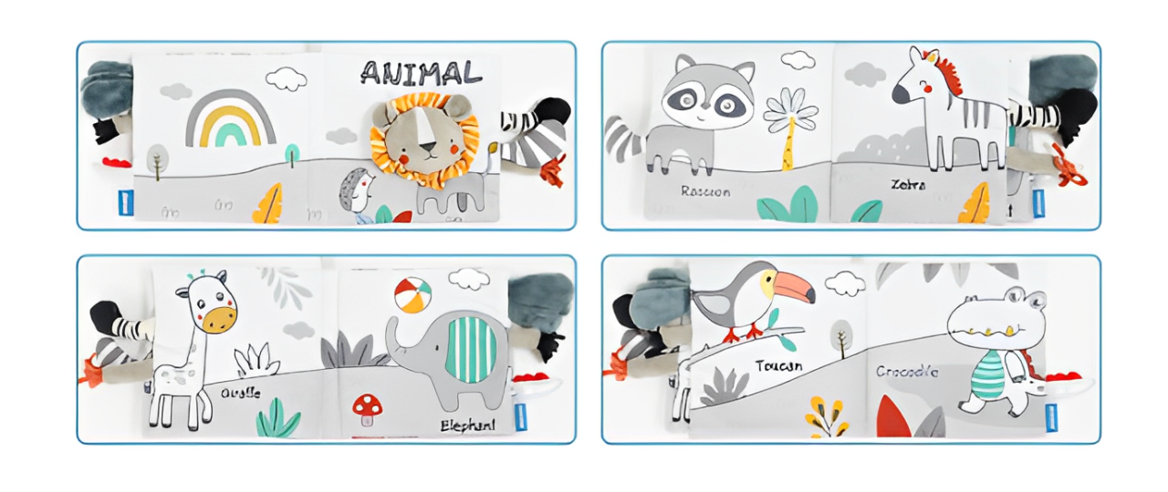 Montessori Sensory Cloth Book