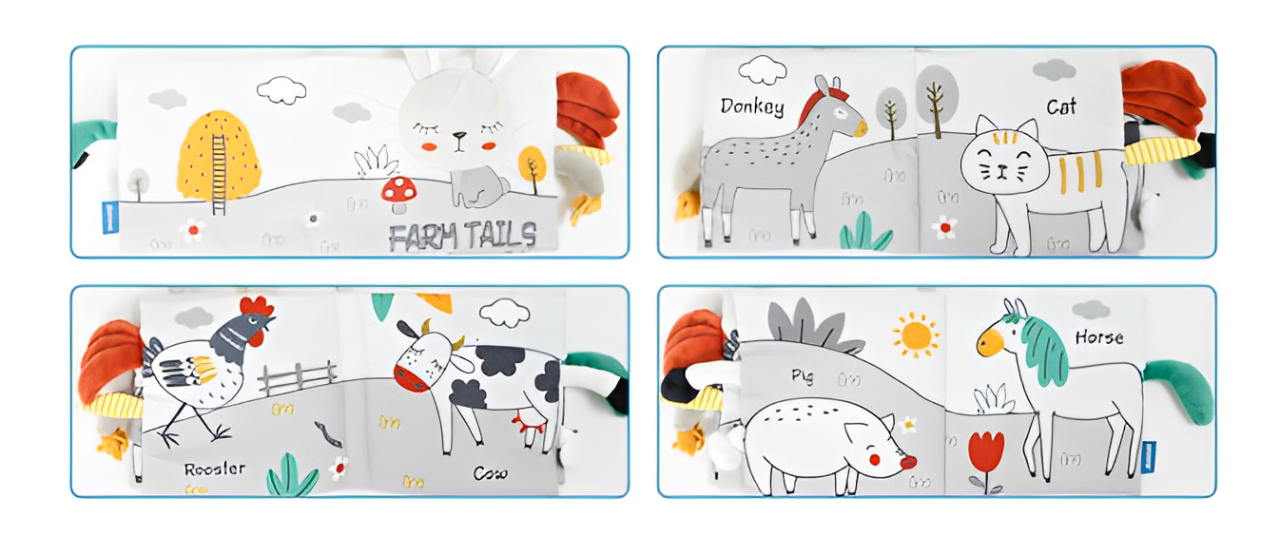 Montessori Sensory Cloth Book