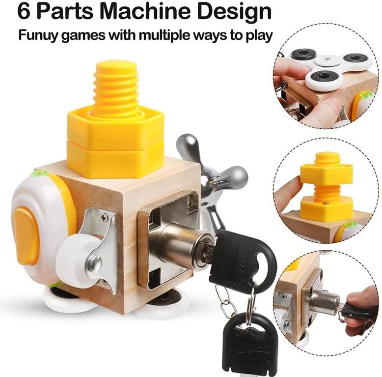 MontessoriFun - Wooden Play Board for Toddlers Interactive Developmental Toys