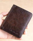 Multifunctional RFID-Blocking Leather Wallet
