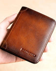 Multifunctional RFID-Blocking Leather Wallet