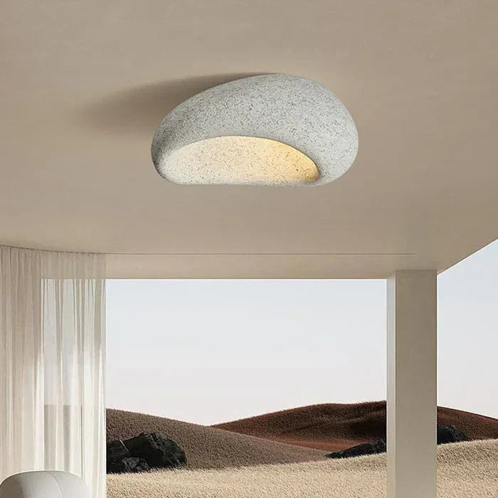 Natural Wabi Sabi Ceiling Lamp - SereneAura