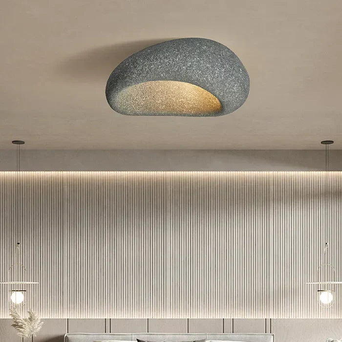 Natural Wabi Sabi Ceiling Lamp - SereneAura