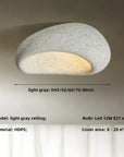 Natural Wabi Sabi Ceiling Lamp - SereneAura