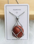 New Crystal Stone Holder Necklace