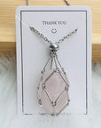 New Crystal Stone Holder Necklace
