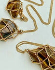 New Crystal Stone Holder Necklace