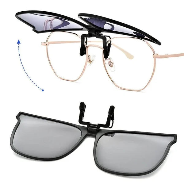 New Polarised Clip-on Flip Up Sunglasses