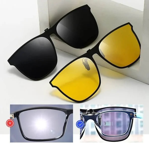 New Polarised Clip-on Flip Up Sunglasses