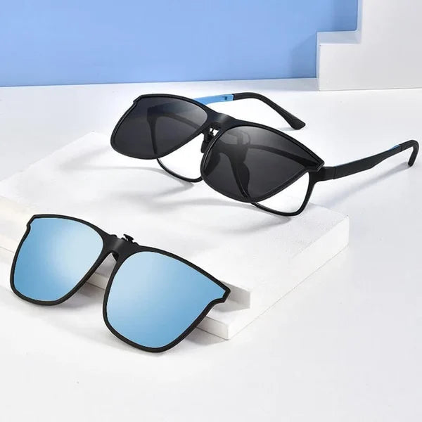New Polarised Clip-on Flip Up Sunglasses