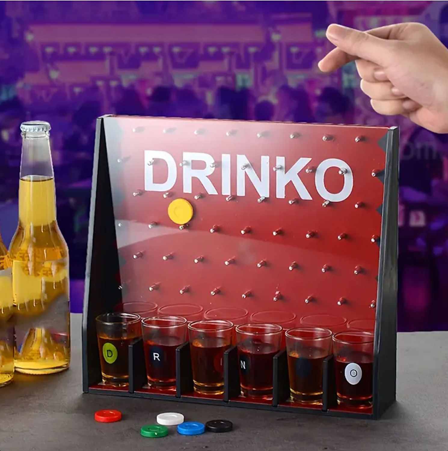 PartyBrew - Drinko Balls Card Game with Shot Glasses