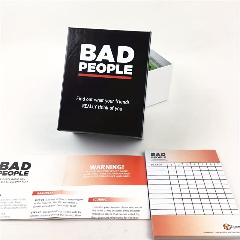 PartyGameFun - Bad People Card Game for Adults