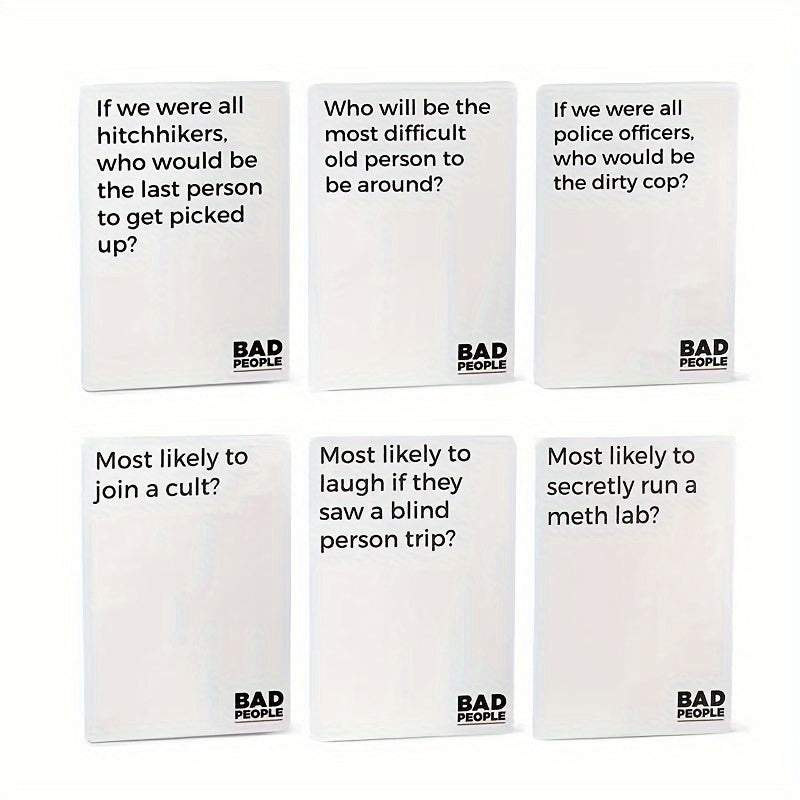 PartyGameFun - Bad People Card Game for Adults