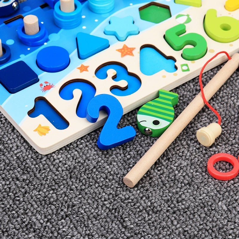 Pastel XL - Wooden Educational Play Set with Letters and Numbers