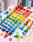 Pastel XL - Wooden Educational Play Set with Letters and Numbers