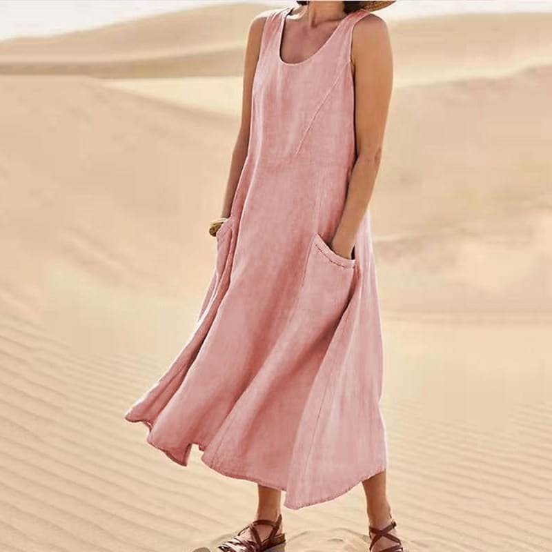 Pinkky - Sleeveless Cotton Dress