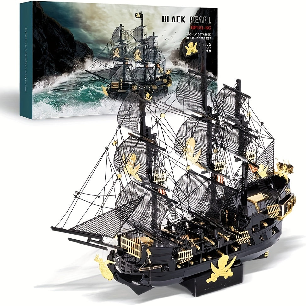 Pirate Puzzle - Metal 3D Puzzle Flying Pirate Ship for Adults
