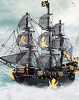 Pirate Puzzle - Metal 3D Puzzle Flying Pirate Ship for Adults