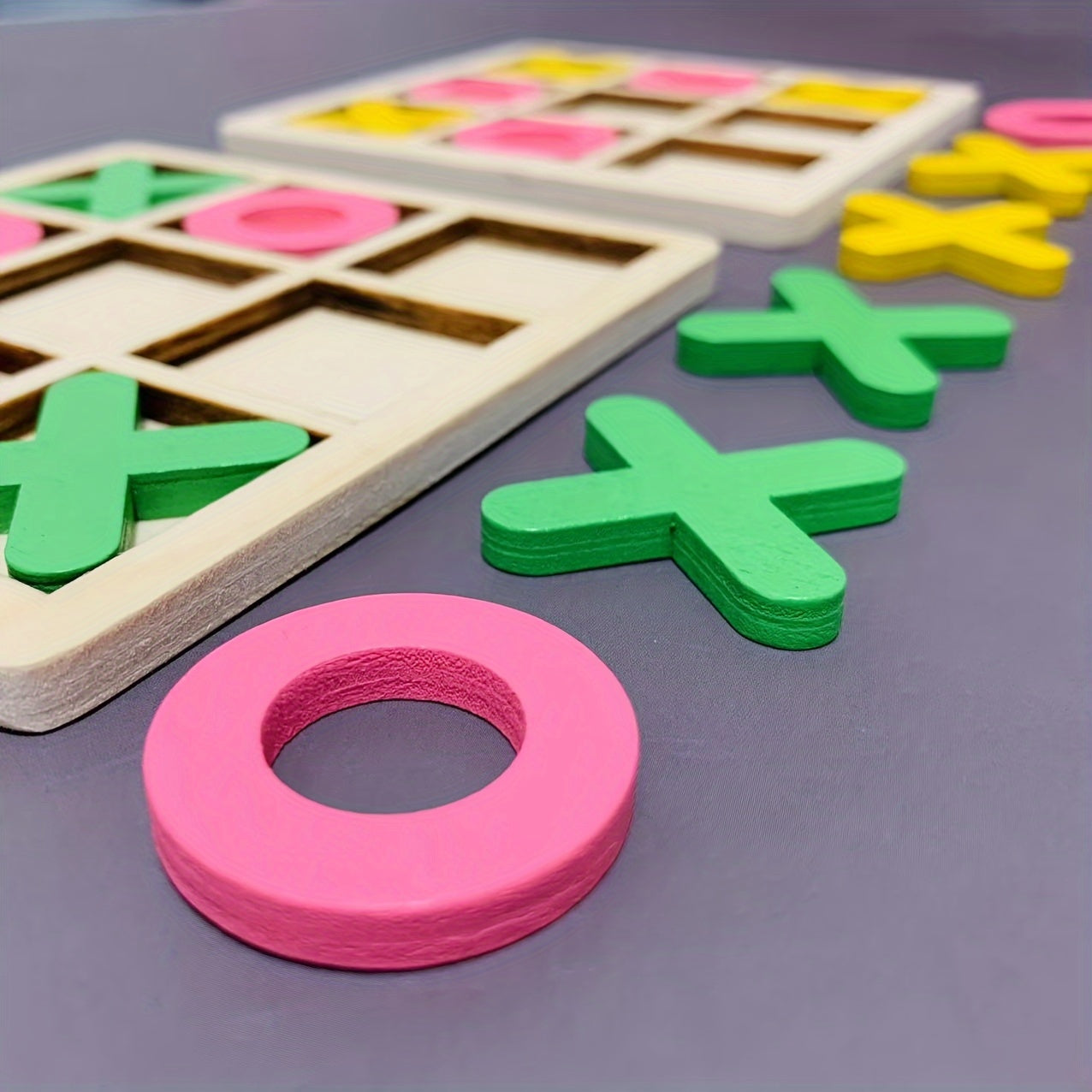PlayWood - Wooden Tic-Tac-Toe Game for Family Interaction