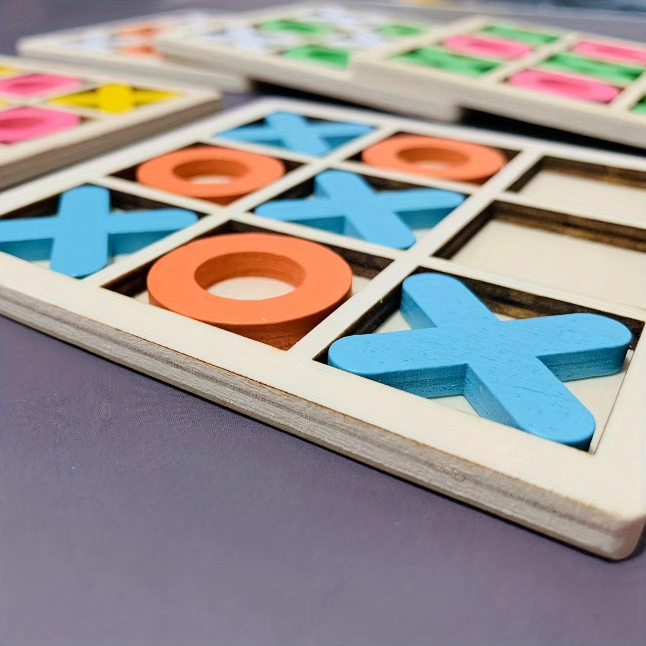 PlayWood - Wooden Tic-Tac-Toe Game for Family Interaction