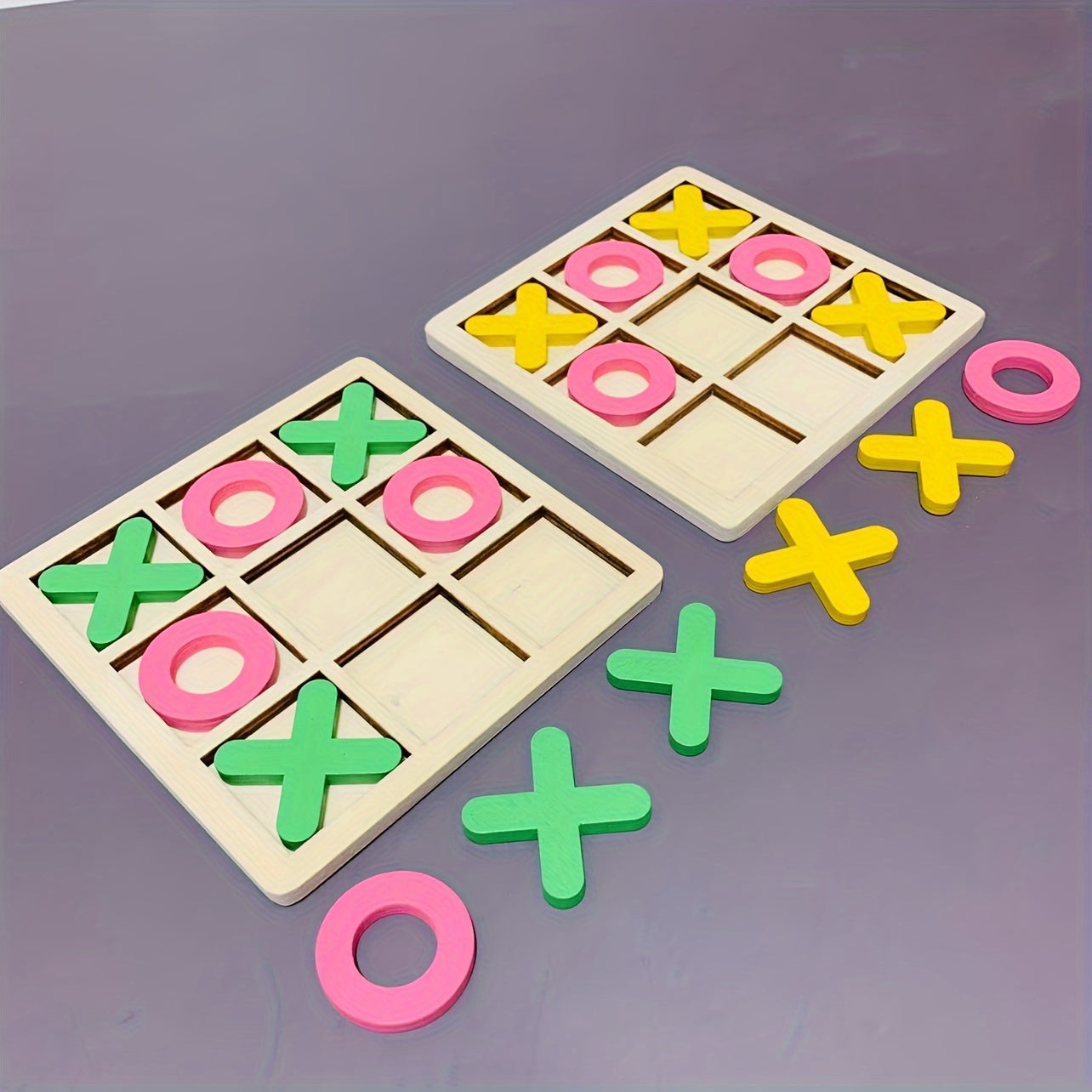 PlayWood - Wooden Tic-Tac-Toe Game for Family Interaction