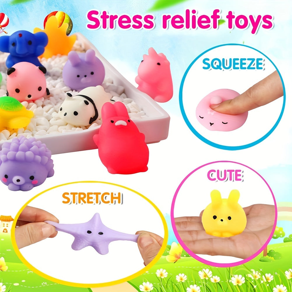 Playful Joy - 36pcs Kawaii Squishy Animal Fidget Toys