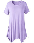 Plus Size Cotton Loose Fit Short Sleeve T-Shirt
