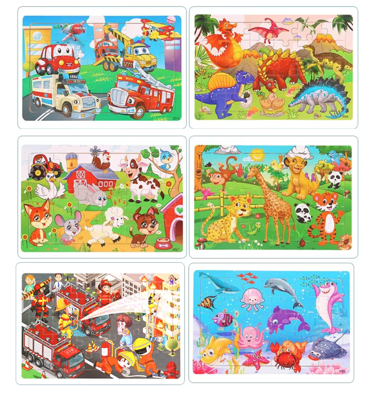 Preschool Jigsaw Puzzles 6 PACK