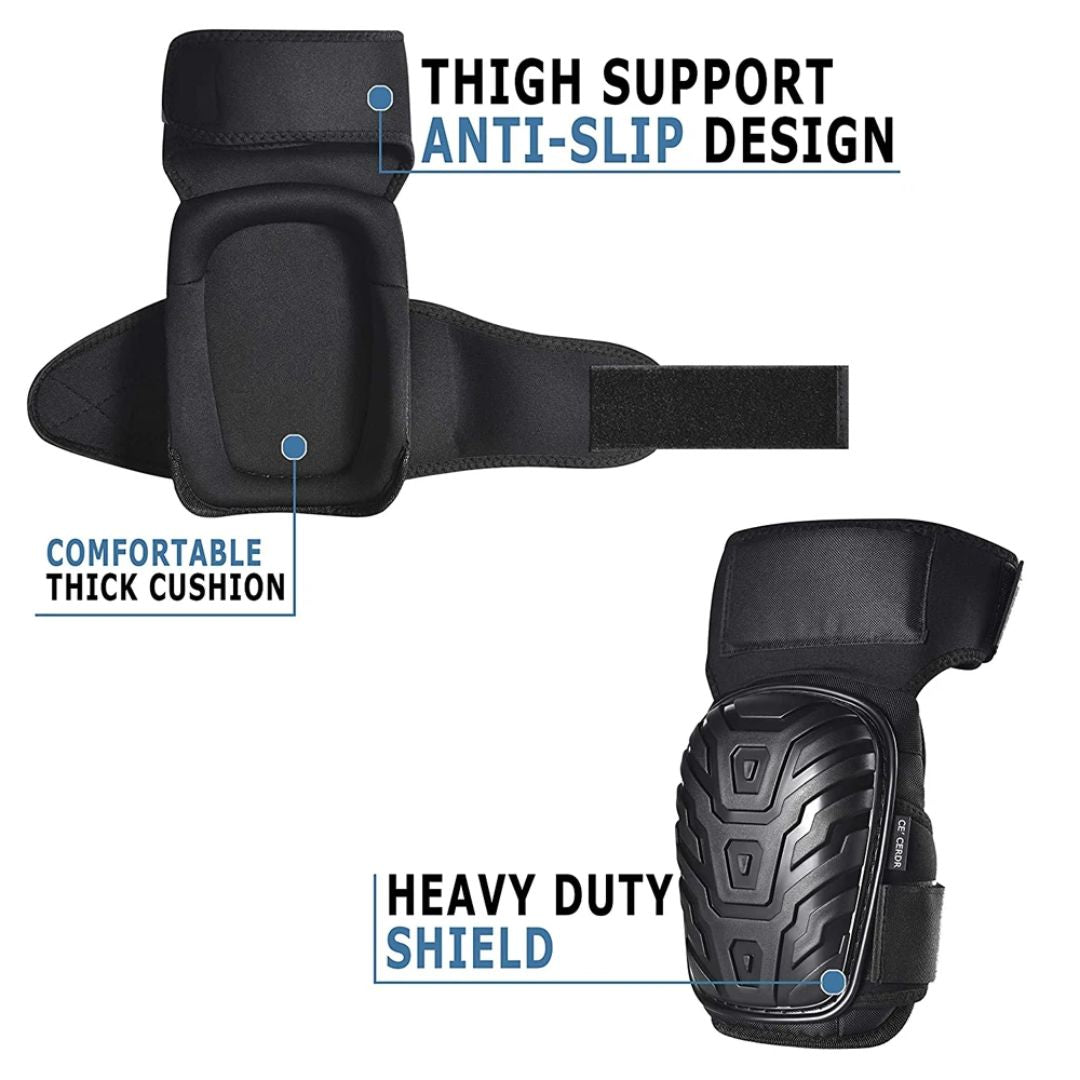 Professional Work Knee Pads | Heavy Duty, Adjustable