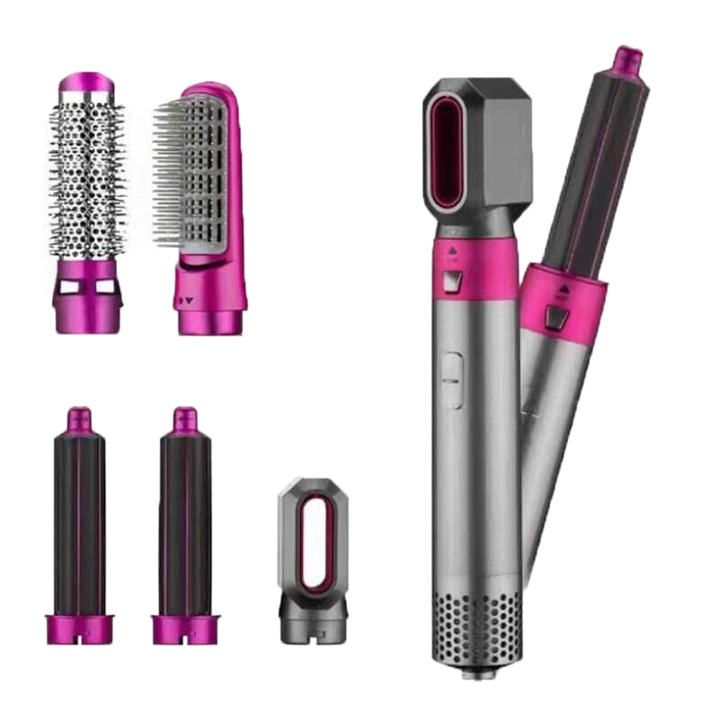 Professional high power curling iron with various attachments